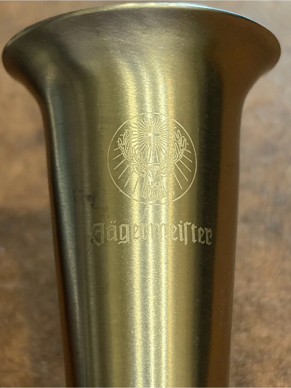 Vintage- 2 Jäegermeister Stag Deer Head Pewter/Stainless Steel Shot Glasses. 🦌